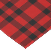 Rot-schwarzes Karomuster Tischdecke (Schrägansicht)