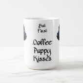 Rot - Schwarzes Labor Kaffeetasse (Mittel)