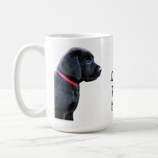 Rot - Schwarzes Labor Kaffeetasse (Links)