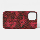 Rot-schwarzes Schlangenhaut-Muster Case-Mate iPhon iPhone Hülle (Rückseite (Horizontal))