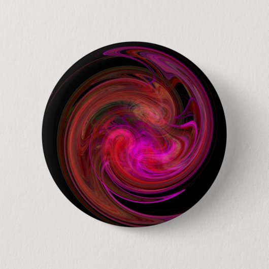 ROT SCHWARZPINK LICHT VORTEX, Fraktal Art Button (Vorderseite)