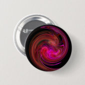 ROT SCHWARZPINK LICHT VORTEX, Fraktal Art Button (Vorne & Hinten)