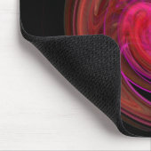 ROT SCHWARZPINK LICHT VORTEX, Fraktal Art Mousepad (Ecke)