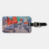 Rot segelt Royan Frankreich Gepäckanhänger (Vorderseite horizontal)