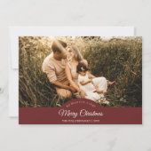 Rot sehr froh Weihnachten Vier Foto Horizontal (Vorderseite)