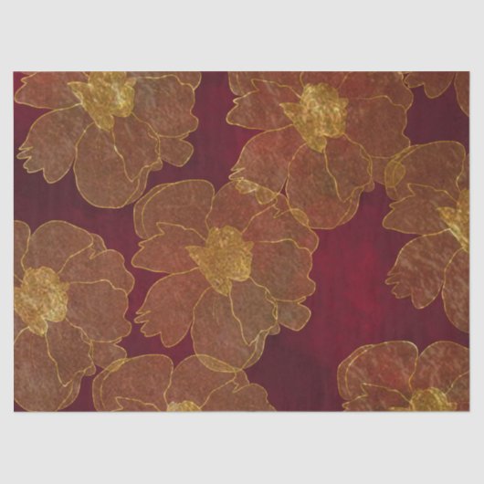 Rot Seidenpapier (Vorderseite)