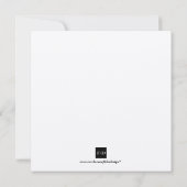 Rot-Silber-Quadrat Firmenfeiertag Einladung (Rückseite)