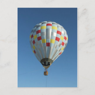 Rot-Silberluftballon Postkarte