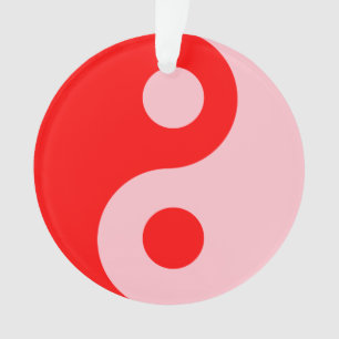 Rot-Sin-Yin-Yang-Symbol Ornament
