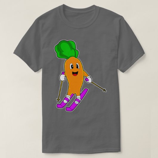 rot Skier T-Shirt (Design vorne)