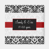 rot Speichern des Datums-Magneten Magnet (Vorne)