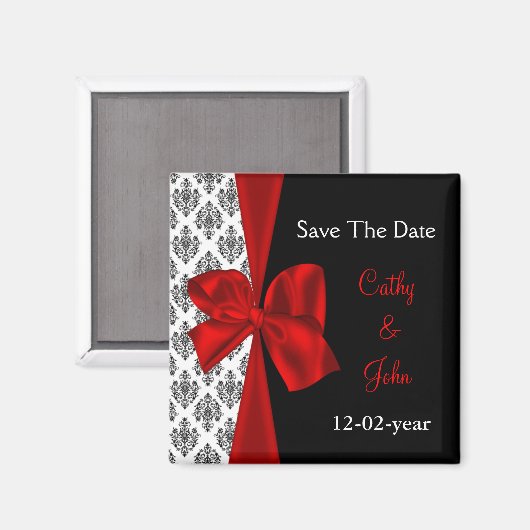 rot Speichern des Datums-Magneten Magnet (Vorderseite/Rückseite)