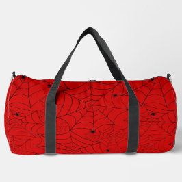 Rot-Spinnenwebsäure Duffle Bag