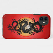Rot sprengte chinesischen Drachen Case-Mate iPhone Hülle (Rückseite (Horizontal))