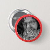 Rot sprenkelt Rahmen Button (Vorne & Hinten)