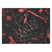 Rot spritzt, abstrakte Kunst, Farbe auf schwarzem Tischdecke (Vorderseite (Horizontal))