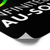 Rot statt Autismus - unendlich Au-irgendeine Unend Poster (Ecke)