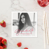 Rot | Stilvoller Abschluss für Skript-Foto Serviette (Beispiel)