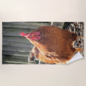 Rot Strandtuch (Vorderseite)