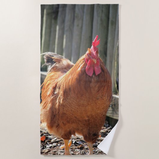 Rot Strandtuch (Vorderseite)