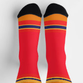 Rot + Streifen Socken (Oben)