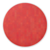 Rot subtil minimalistisches, elegantes modernes Mu Keramikknauf (Vorderseite)