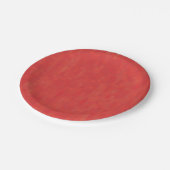 Rot subtil minimalistisches, elegantes modernes Mu Pappteller (Schrägansicht)