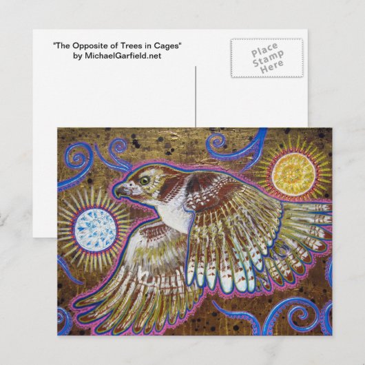 Rot-Taille Postkarte (Vorne/Hinten)