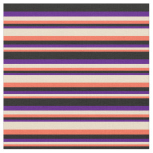 Rot, Tan, Indigolinie und schwarz gefärbte Linien Stoff