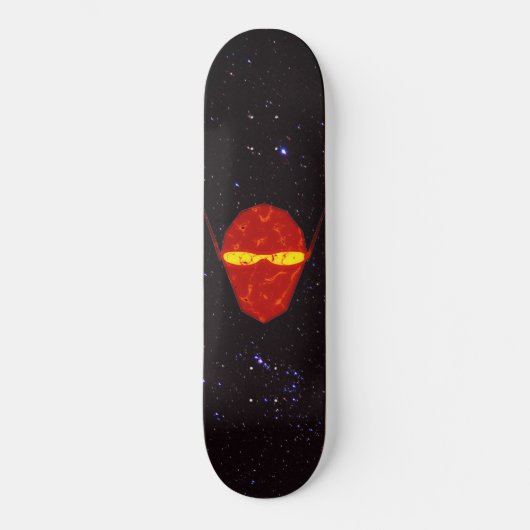 Rot: Tau Ceti Traveller Skateboard (Vorderseite)
