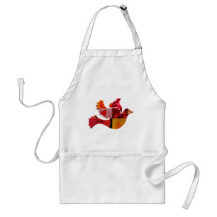Rot-Taube Schürze