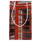 Rot telefoniert nahe Big Ben Kleine Geschenktüte (Vorderseite)