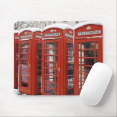 Rot telefoniert nahe Big Ben Mousepad (Mit Mouse)