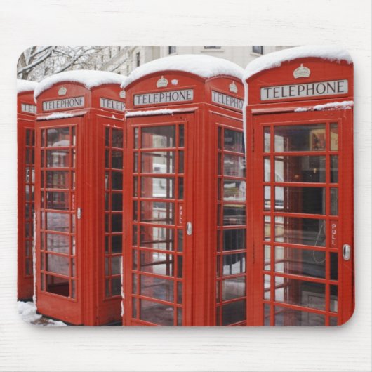 Rot telefoniert nahe Big Ben Mousepad (Vorne)