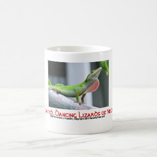Rot-Throated, tanzende Eidechsen von New- Kaffeetasse