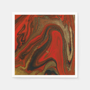 Rot-Tinte-Papierplatte Serviette