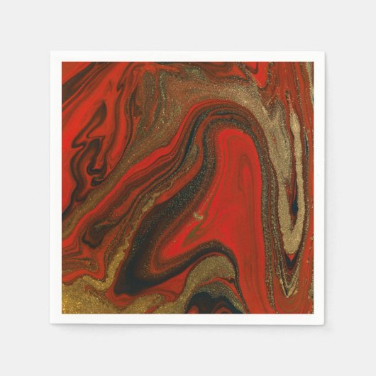 Rot-Tinte-Papierplatte Serviette (Vorderseite)