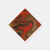Rot-Tinte-Papierplatte Serviette (Ecke)