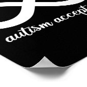 Rot tragen - Akzeptanz von Autismus - Autismus Poster (Ecke)