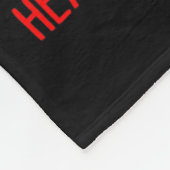 Rot tragen für Herzerkrankungen Fleecedecke (Ecke)