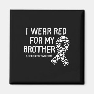 Rot tragen für meinen Bruder Chd kongenitale Herzk Magnet