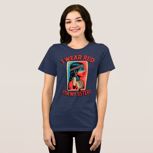 ROT Tri-Blend SHIRT (Vorderseite voll)