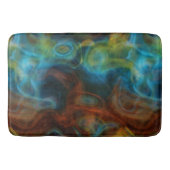 Rot-Türkis-Blau-Srauchmarmor abstrakt Badematte (Vorderseite)