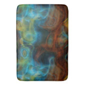 Rot-Türkis-Blau-Srauchmarmor abstrakt Badematte (Vorderseite Vertikal)