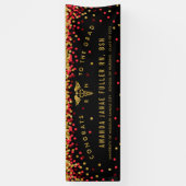 Rot u. Goldfahne für Banner (Vertikal)