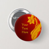 Rot u. Goldknopf Button (Vorne & Hinten)