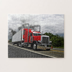 Rot u. Rollin Peterbilt Puzzlespiel Puzzle