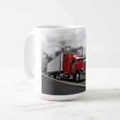 Rot u. Rollin Peterbilt Tasse (Vorderseite Links)
