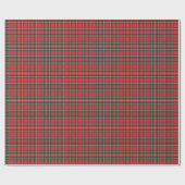 Rot u. Tartan-Muster Geschenkpapier (Flach)