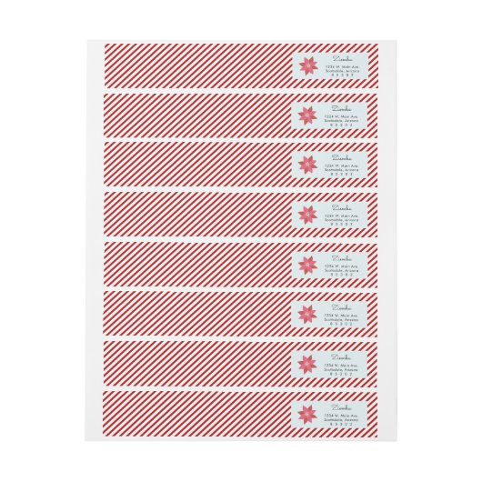 Rot u. Weiß Stripes niedliches (Bogen)